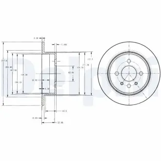 Тормозные диски Delphi BG2202