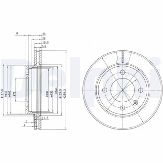 Тормозные диски Delphi BG2273