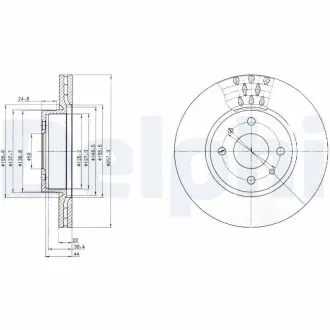Тормозной диск Delphi BG2413