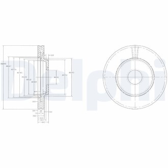 Гальмівні(тормозні) диски Delphi BG2419