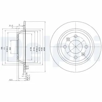 Тормозные диски Delphi BG2420