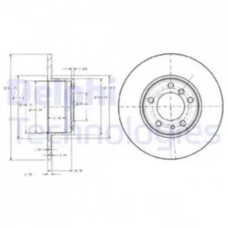 Диск тормозной Delphi BG2430