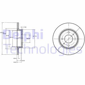 Диск тормозной Delphi BG2466 (фото 1)