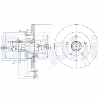 Диск тормозной Delphi BG2468