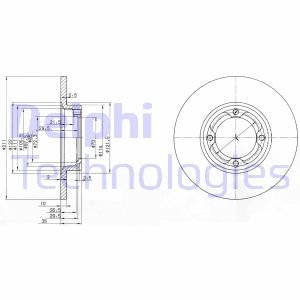 Гальмівний диск Delphi BG2533