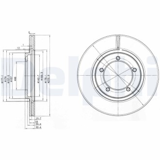 Тормозные диски Delphi BG2534