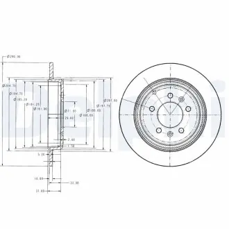 Диск тормозной Delphi BG2573