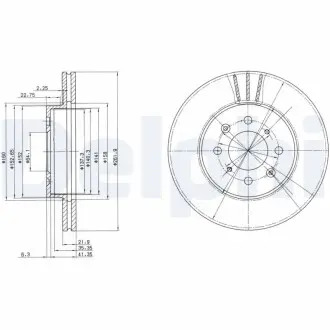 Тормозные диски Delphi BG2615