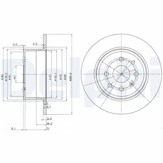 Тормозные диски Delphi BG2637