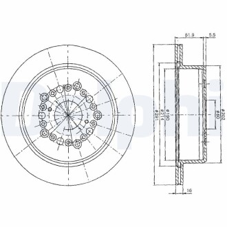 Тормозные диски Delphi BG2662 (фото 1)