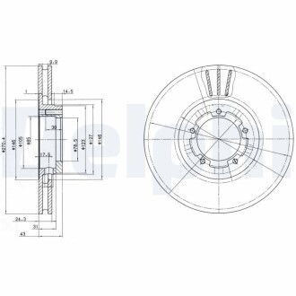 Тормозные диски Delphi BG2663