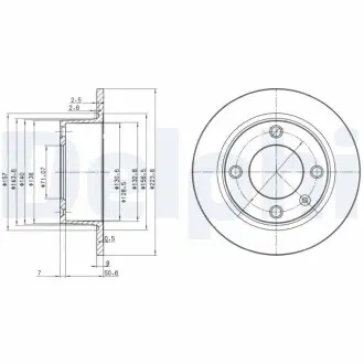 Тормозные диски Delphi BG2691