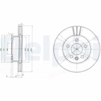 Диск тормозной Delphi BG2717