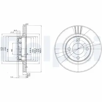 Диск тормозной Delphi BG2784