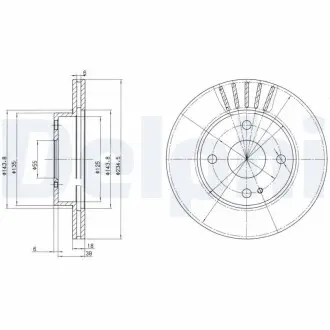 Диск тормозной Delphi BG2802