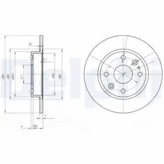 Тормозные диски Delphi BG2803
