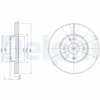 Тормозные диски Delphi BG2804