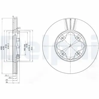 Гальмівні(тормозні) диски Delphi BG2816