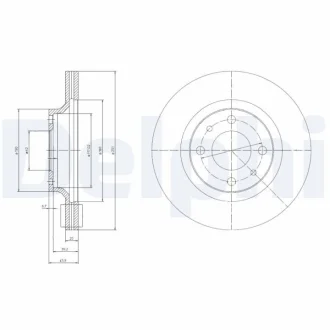Гальмівний диск Delphi BG2825