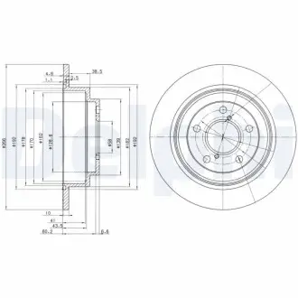 Тормозные диски Delphi BG2826