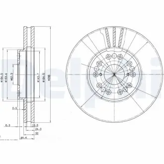 Тормозные диски Delphi BG2829