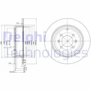 Тормозные диски Delphi BG2873