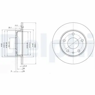 Тормозные диски Delphi BG2914
