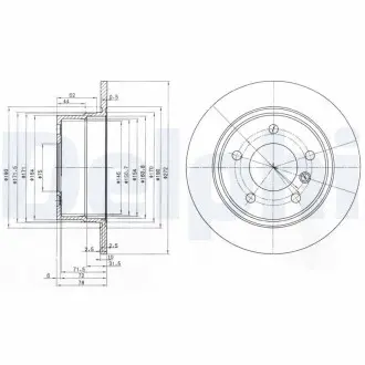Тормозные диски Delphi BG3040