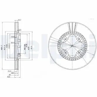 Тормозные диски Delphi BG3063