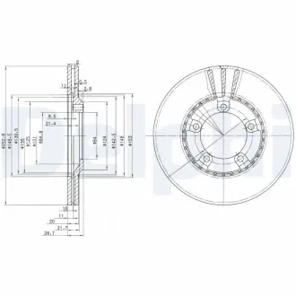 Тормозные диски Delphi BG3071