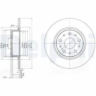 Тормозные диски Delphi BG3076