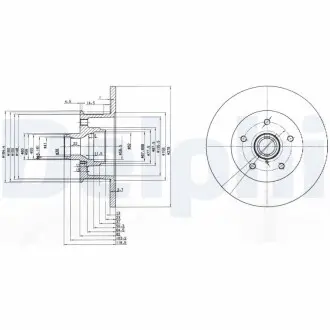Тормозной диск Delphi BG310