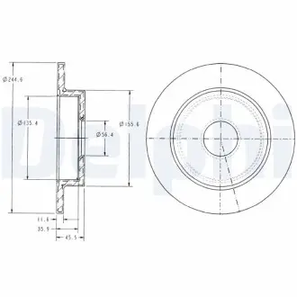 Диск тормозной Delphi BG3131