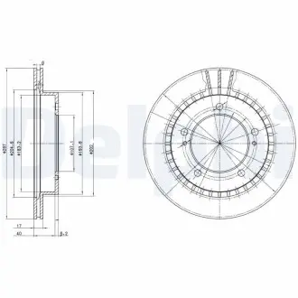 Тормозной диск Delphi BG3158