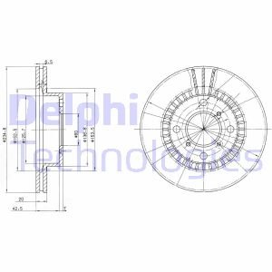 Диск тормозной Delphi BG3160