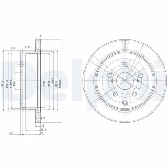 Тормозные диски Delphi BG3166