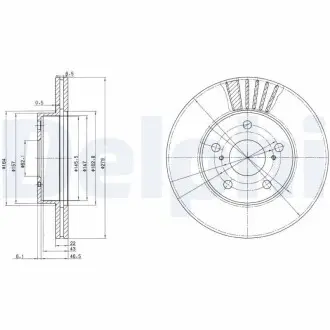 Тормозные диски Delphi BG3171