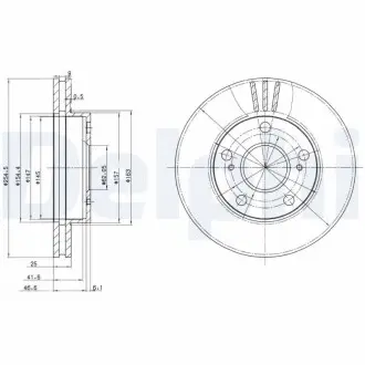 Тормозные диски Delphi BG3172