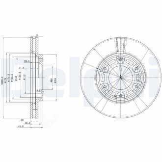 Тормозной диск Delphi BG3193