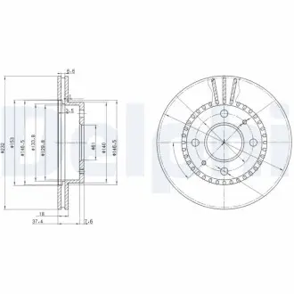 Диск тормозной Delphi BG3206