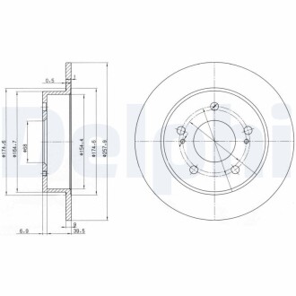 Тормозные диски Delphi BG3248