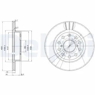 Тормозной диск Delphi BG3268