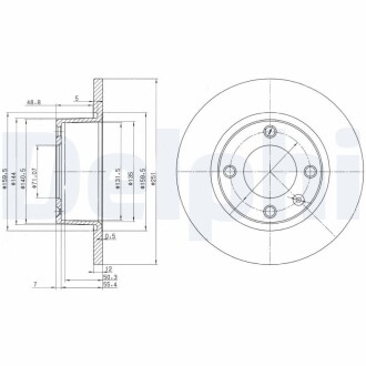 Тормозные диски Delphi BG3367 (фото 1)