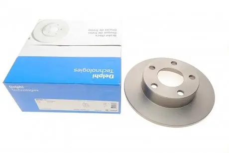 Диск тормозной (задний) Audi A4/VW Passat 95-05 (245x10) (с покрытием) (полный) (к-кт 2 шт.)) Delphi BG3381