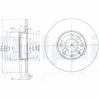 Тормозные диски Delphi BG3402