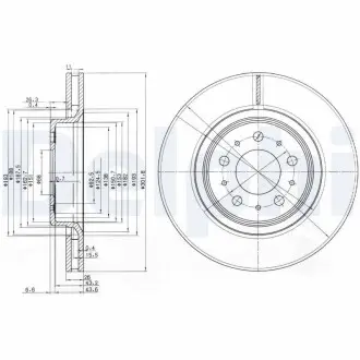 Тормозные диски Delphi BG3418