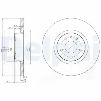 Тормозные диски Delphi BG3420