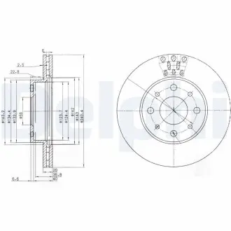 Диск тормозной Delphi BG3425