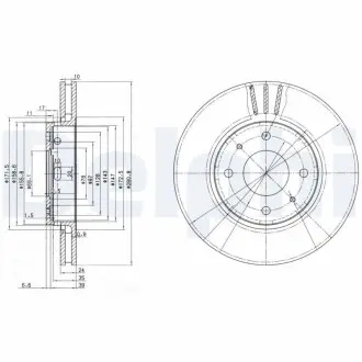Тормозные диски Delphi BG3501 (фото 1)