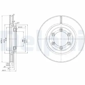 Тормозные диски Delphi BG3523